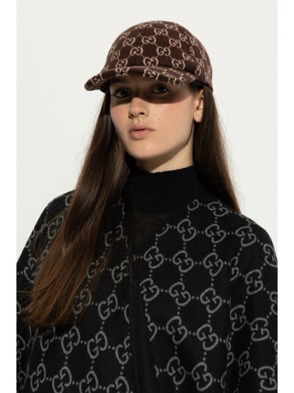 NWT GUCCI Brown GG Baseball Hat Cap 100% Authentic Sz M Logo